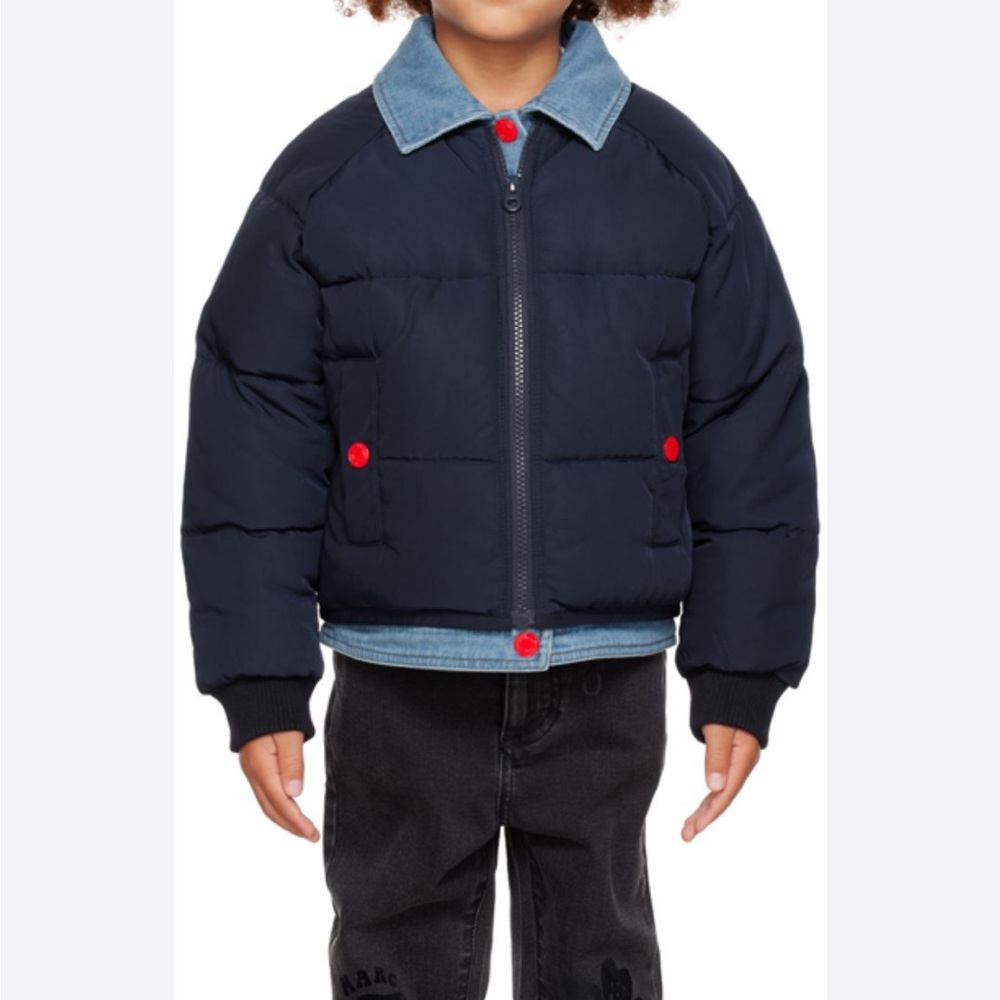 Marc Jacobs Denim and Red Lined Jacket